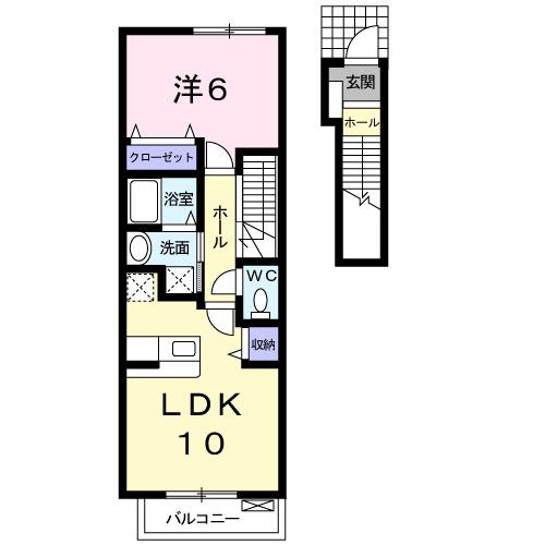 エレガンシア（202） 間取り図画像