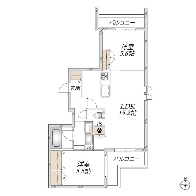  間取り図写真