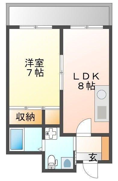 エスペランサ藤井Ⅱ（410） 間取り図画像