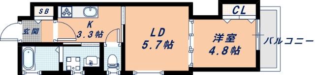 Hatch尼崎（103） 間取り図画像