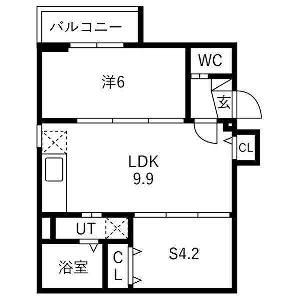 The Residence 大庄西町（102） 間取り図画像