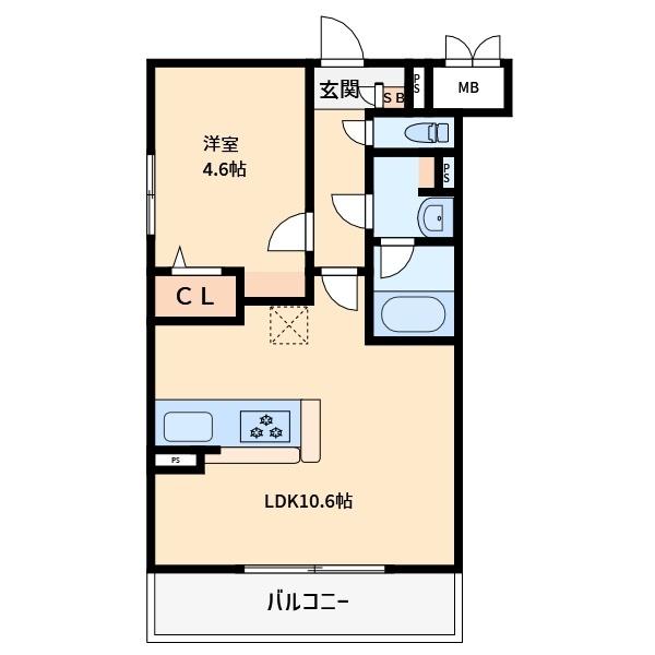 シトラス武庫之荘（101） 間取り図画像