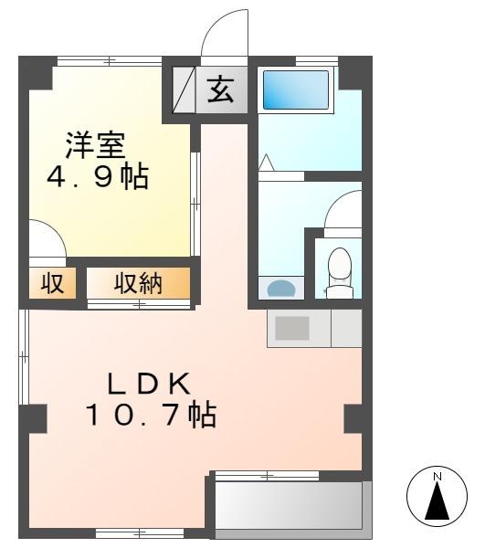 甲武ビル（401） 間取り図画像