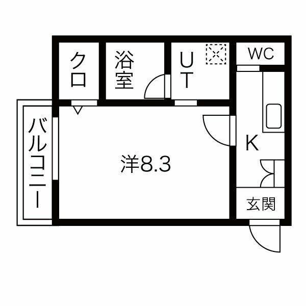 KTIレジデンス杭瀬（303） 間取り図画像