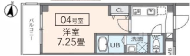 ジェンシア塚口（104） 間取り図画像