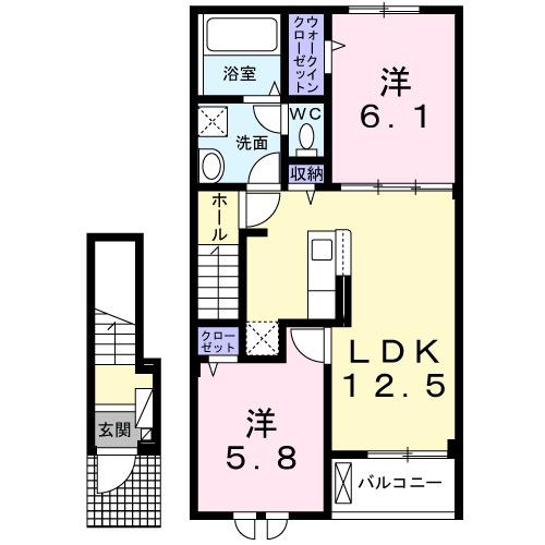 コテポルト（202） 間取り図画像