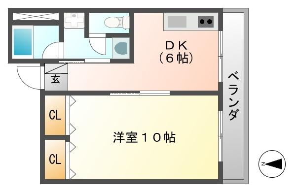 グランドシティ西宮Ⅰ（405） 間取り図画像