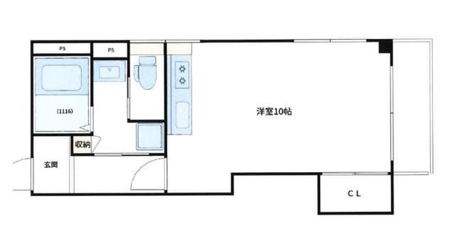 第一神崎ハイツ（201） 間取り図画像