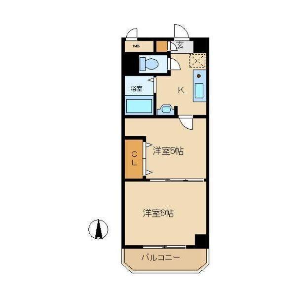 プレステージ立花（304） 間取り図画像