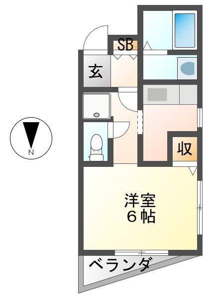 山口マンション 間取り図画像