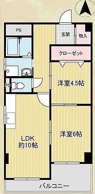 セレニティ武庫之荘（401） 間取り図画像