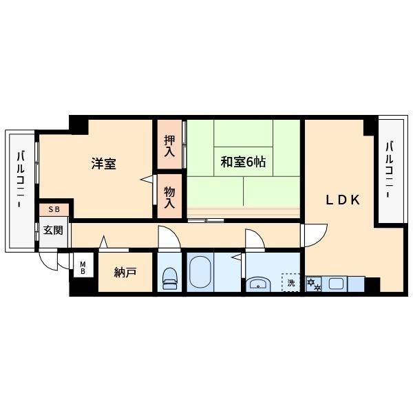 Ｐｌｕｍｂｅｒ塚口（110） 間取り図画像