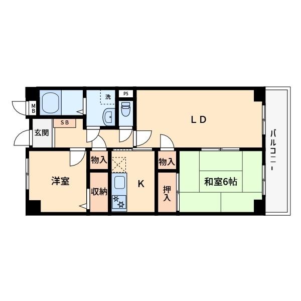 Ｐｌｕｍｂｅｒ塚口（407） 間取り図画像