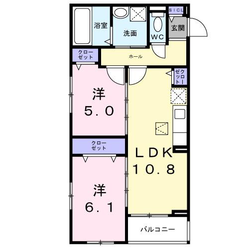 アルストロメリアⅤ（103） 間取り図画像