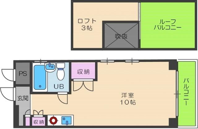 LakiaApartment武庫之荘（410） 間取り図画像