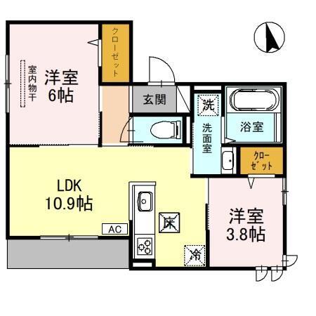 コンフォール甲子園口（101） 間取り図画像