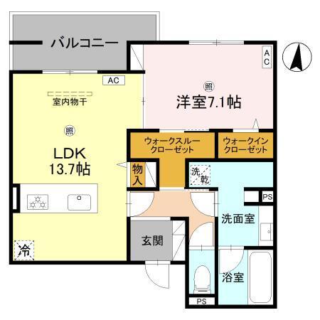 GreenPalace樋之池（201） 間取り図画像