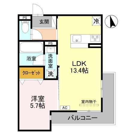 Remplir(ランプリール)（201） 間取り図画像