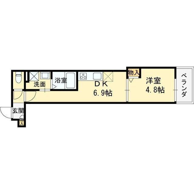 クレアール塚口Ⅱ（206） 間取り図画像