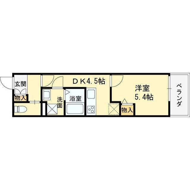クレアール塚口Ⅱ（201） 間取り図画像