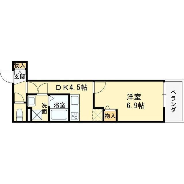 クレアール塚口Ⅱ（202） 間取り図画像