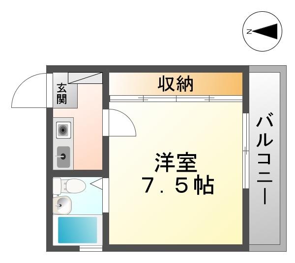 第２神崎ハイツ（203） 間取り図画像