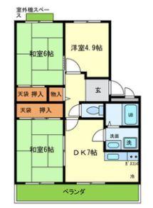 フルーツヴィラマルイ（301） 間取り図画像