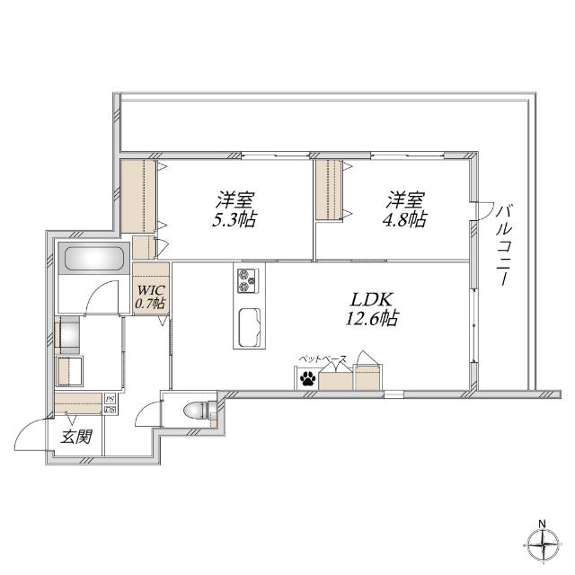 ＨＥＢＥＬ　ＭＡＩＳＯＮ　Ｍｙ　Ｐｌｉｓ（305） 間取り図画像