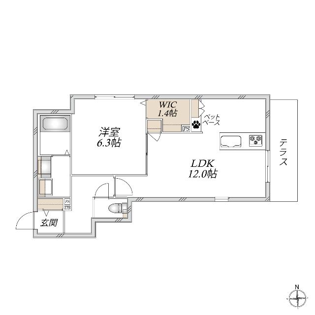 ＨＥＢＥＬ　ＭＡＩＳＯＮ　Ｍｙ　Ｐｌｉｓ（105） 間取り図画像