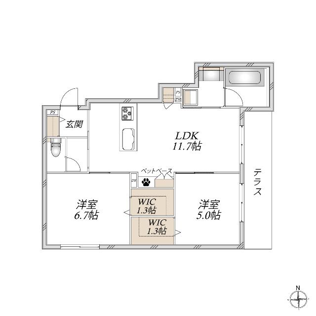 ＨＥＢＥＬ　ＭＡＩＳＯＮ　Ｍｙ　Ｐｌｉｓ（103） 間取り図画像