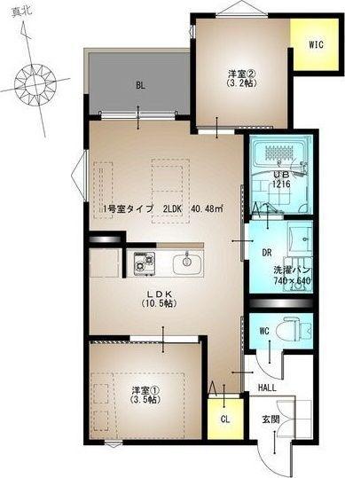 REGALEST La Nauage 武庫川（301） 間取り図画像