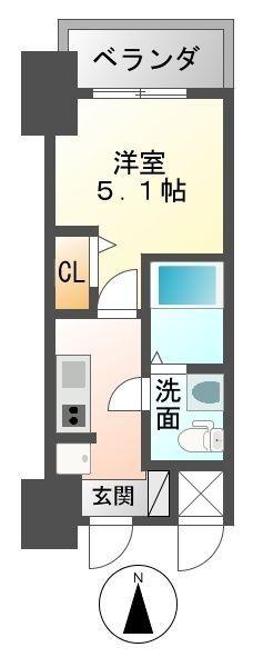 アリビオ立花Ⅱ（701） 間取り図画像