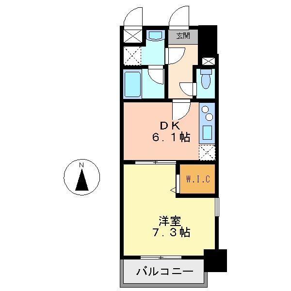 アジュール水堂（601） 間取り図画像