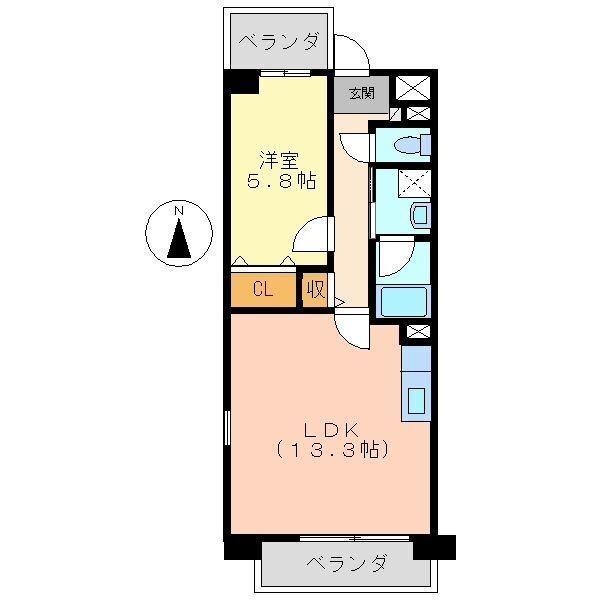 クレスト園田（607） 間取り図画像
