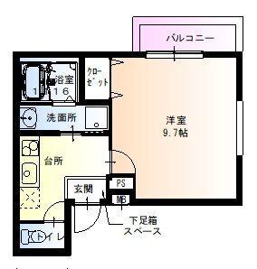 フジパレス西本町Ⅲ番館（201） 間取り図画像