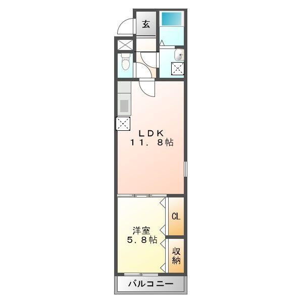 フジパレス尼崎宮内町ＷＥＳＴ（303） 間取り図画像