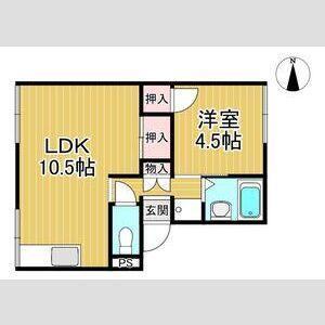 古川ハイツ（201） 間取り図画像