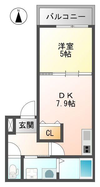 フジパレス1040立花（203） 間取り図画像