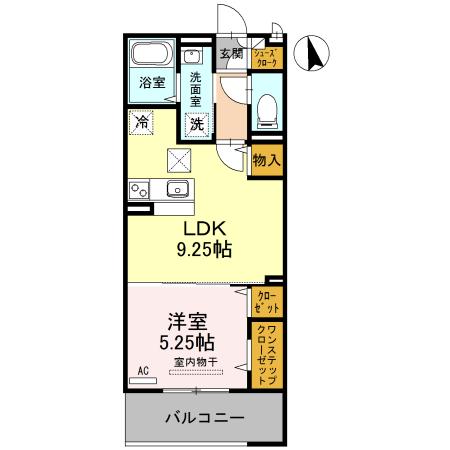ヴィラ・デュオ　A棟（102） 間取り図画像