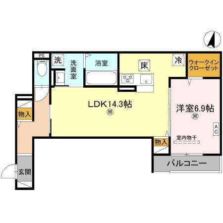 Meteor Grand（101） 間取り図画像