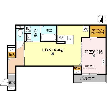 Meteor Grand（201） 間取り図画像