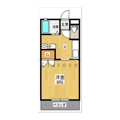 南西向き！1K