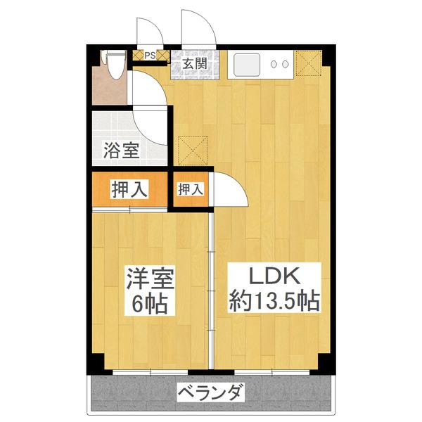 エビハラハイツⅡ（102） 間取り図画像