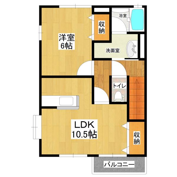 クルヴァ（202） 間取り図画像