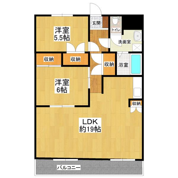 シティロイヤルコート（602） 間取り図画像