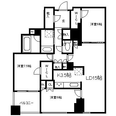 南向き！3LDK