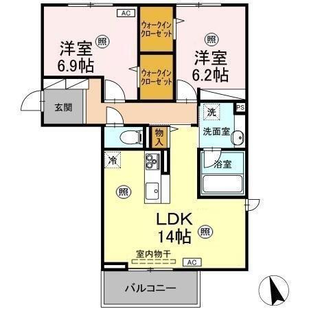 エトワール古瀧Ⅱ（301） 間取り図画像