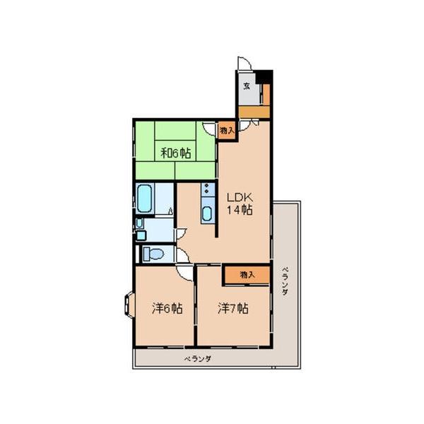 シティハイツセゾン（103） 間取り図画像
