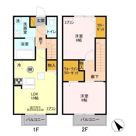 シャイニー（102） 間取り図画像