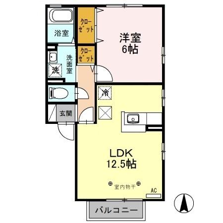 メイプル　Ａ（101） 間取り図画像